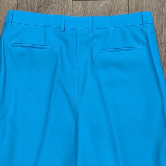 $1250 Mens Burberry Tailored Wool Trousers Pants Bright Opal Blue 54 US 38 - Picture 5 of 10